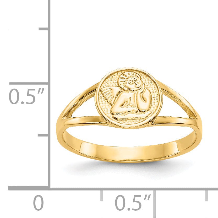 Lovely Rita's Ring 14k Yellow Gold Polished Angel Ring