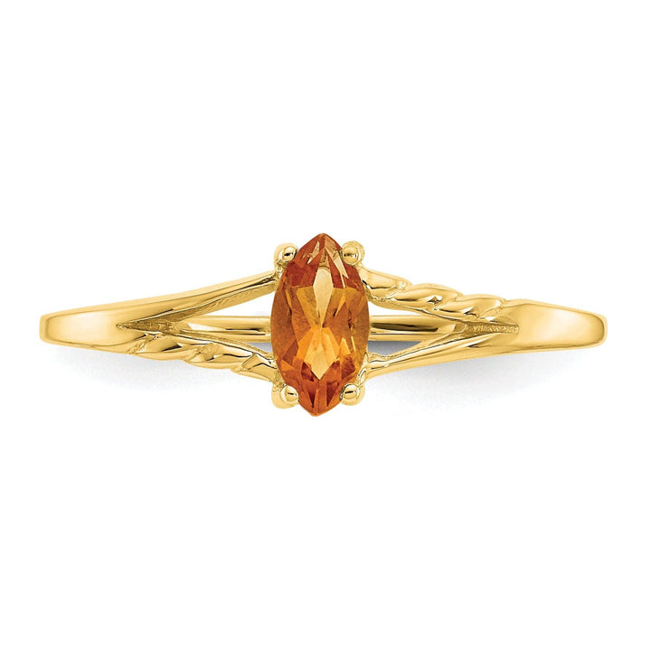 Lovely Rita's Ring 14k Yellow Gold Polished Citrine Birthstone Ring