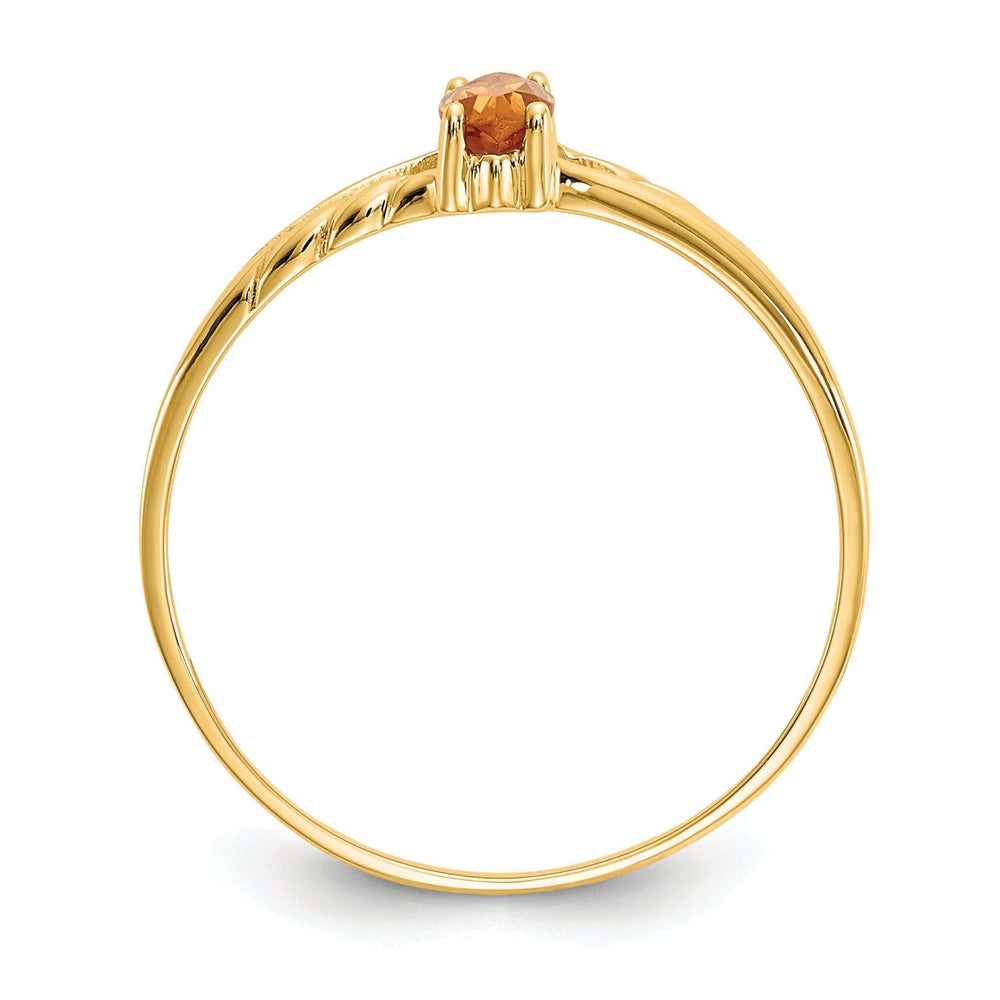 Lovely Rita's Ring 14k Yellow Gold Polished Citrine Birthstone Ring
