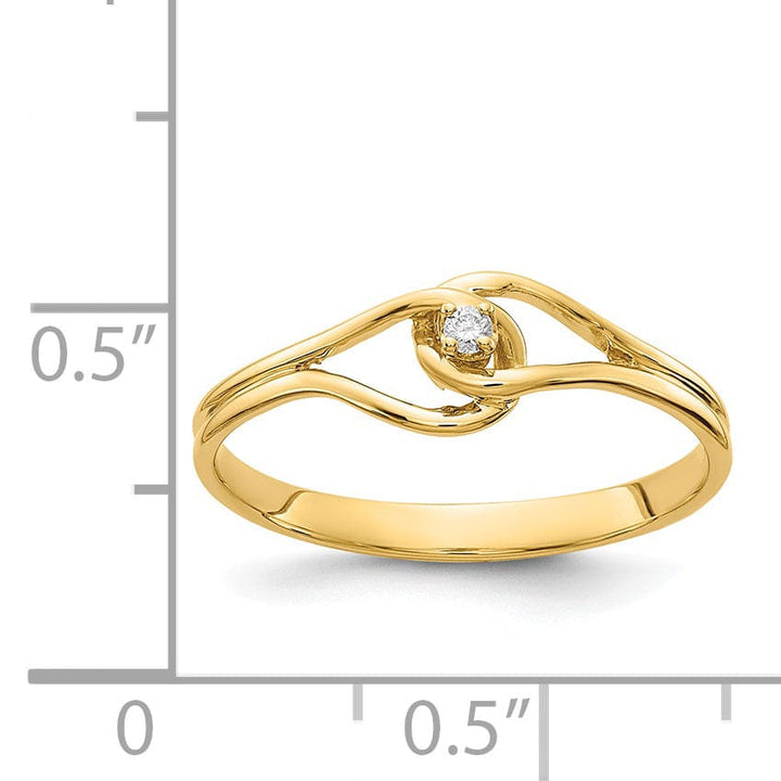 Lovely Rita's Ring 14k Yellow Gold Polished Diamond Ring
