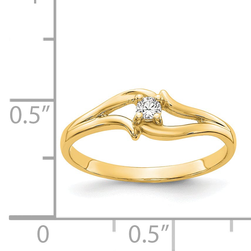 Lovely Rita's Ring 14k Yellow Gold Polished Diamond Ring