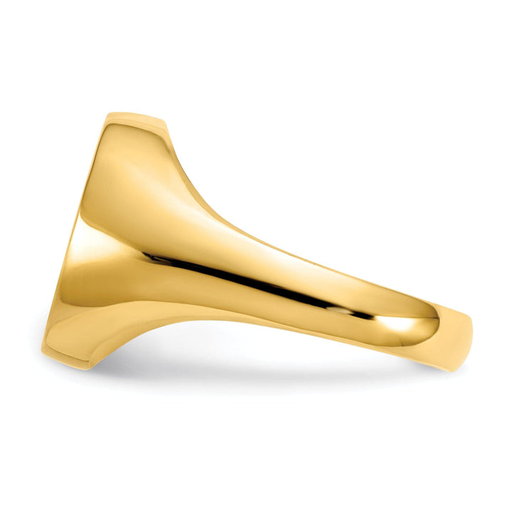 Lovely Rita's Ring 14k Yellow Gold Polished Eternal Life Cross Ring