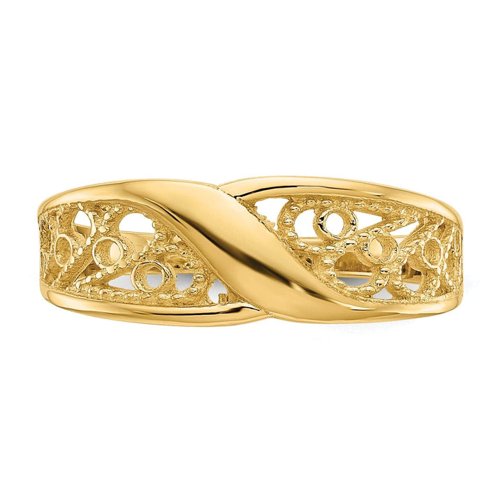 Lovely Rita's Ring 14k Yellow Gold Polished Filigree Ring