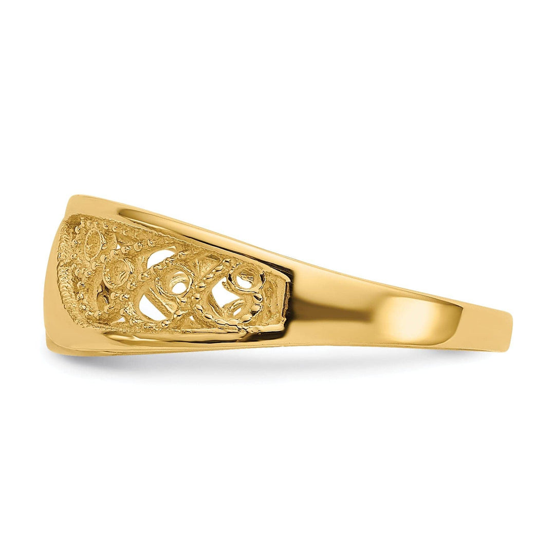 Lovely Rita's Ring 14k Yellow Gold Polished Filigree Ring