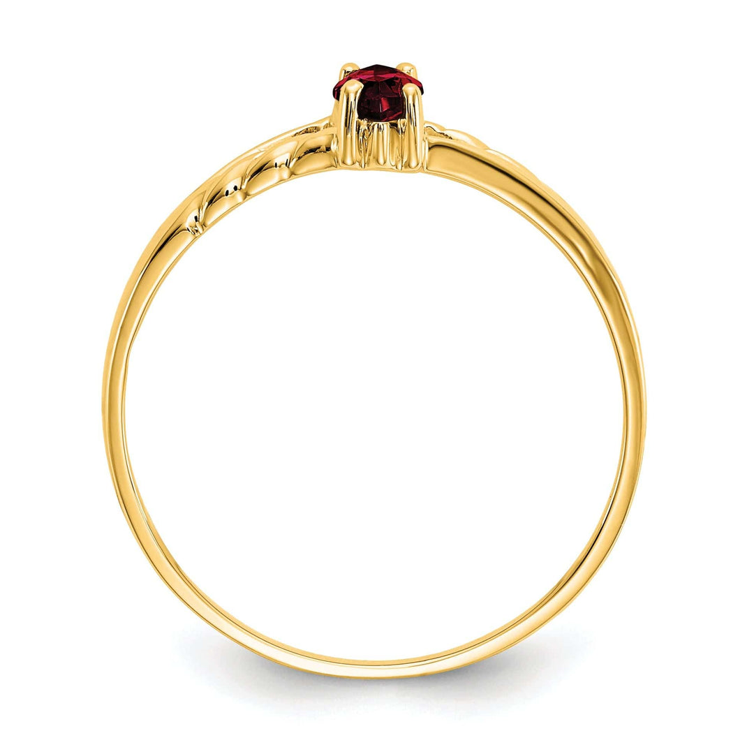 Lovely Rita's Ring 14k Yellow Gold Polished Garnet Birthstone Ring