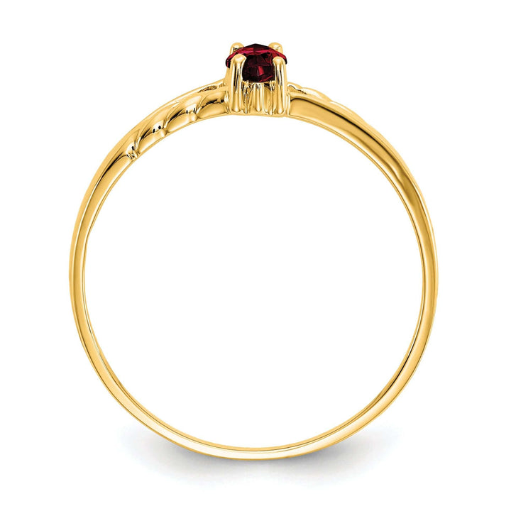 Lovely Rita's Ring 14k Yellow Gold Polished Garnet Birthstone Ring