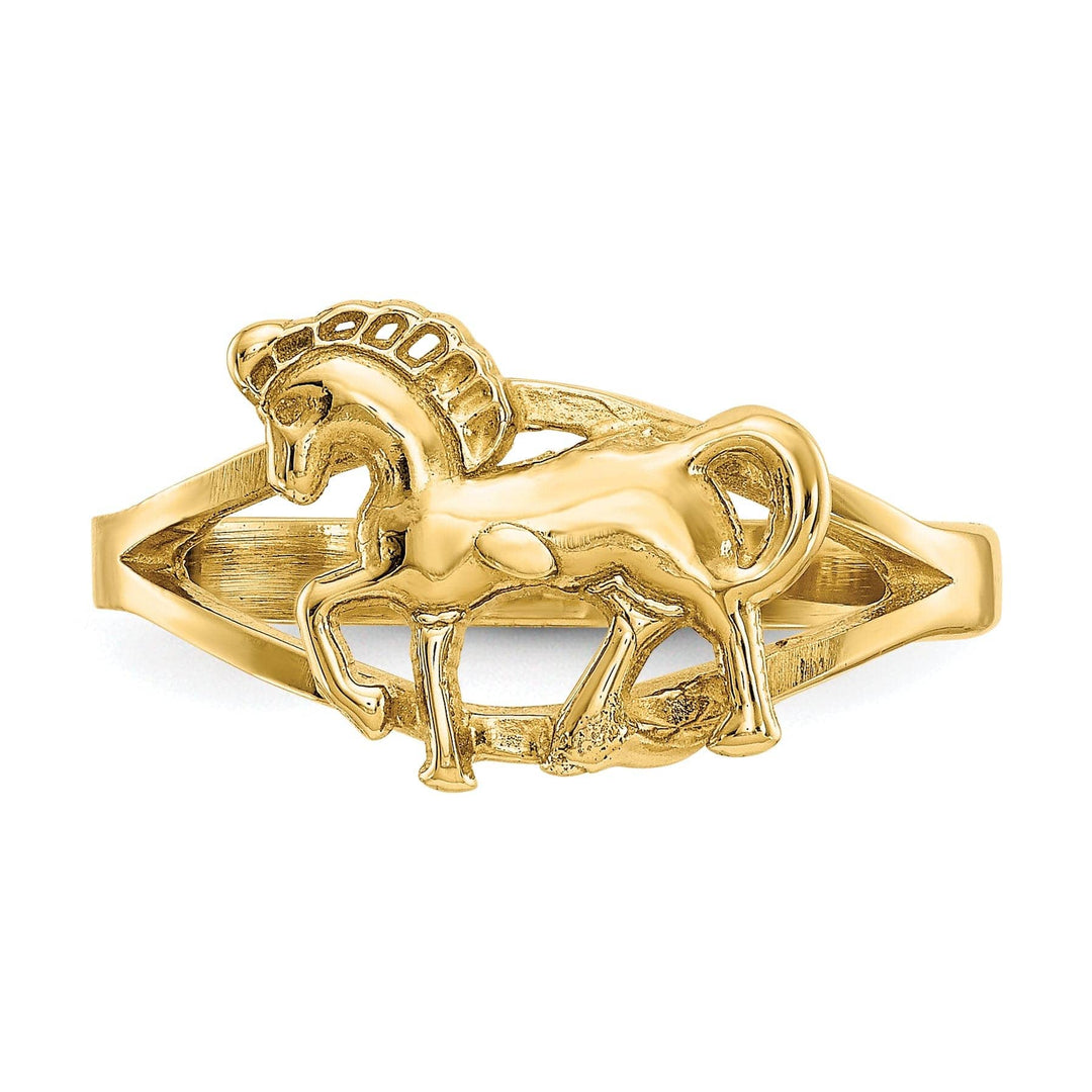 Lovely Rita's Ring 14k Yellow Gold Polished Horse Children's Ring