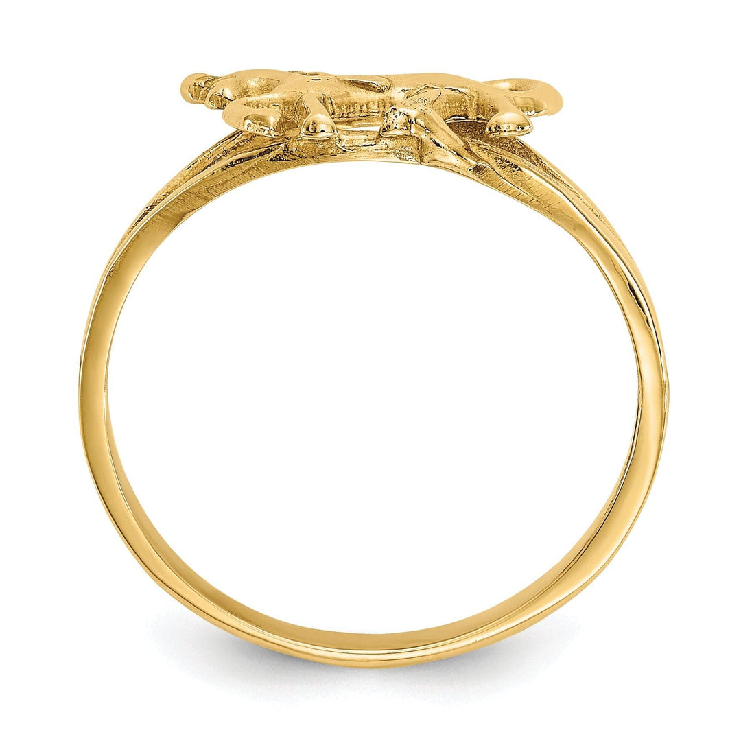 Lovely Rita's Ring 14k Yellow Gold Polished Horse Children's Ring