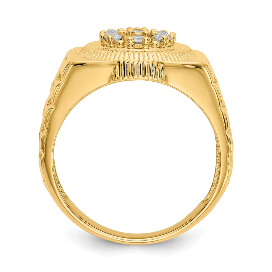 Lovely Rita's Ring 14k Yellow Gold Polished Men's 1/4ct. Diamond Ring
