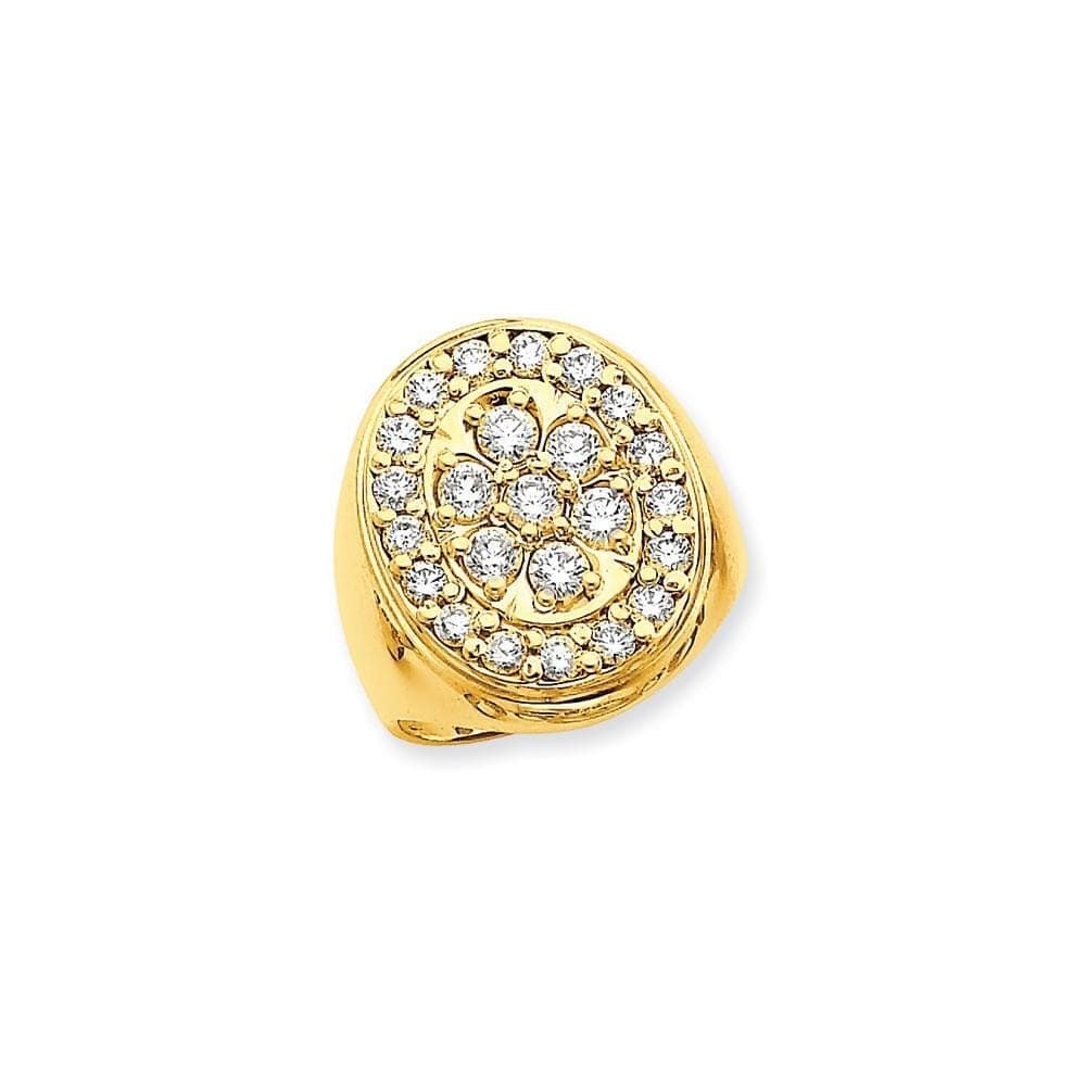 Lovely Rita's Ring 14k Yellow Gold Polished Men's 2ct. Diamond Ring
