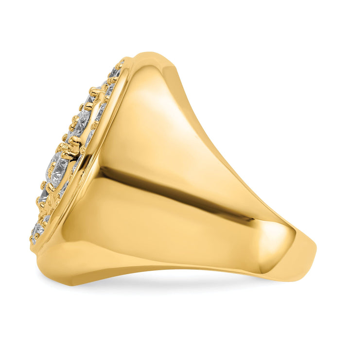 Lovely Rita's Ring 14k Yellow Gold Polished Men's 3ct. Diamond Ring