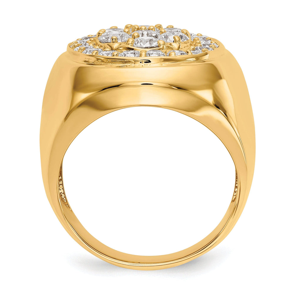 Lovely Rita's Ring 14k Yellow Gold Polished Men's 3ct. Diamond Ring