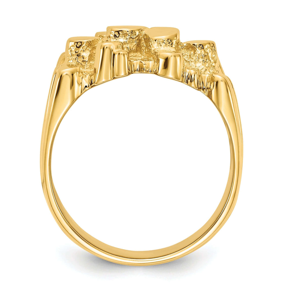 Lovely Rita's Ring 14k Yellow Gold Polished Men's Nugget Ring