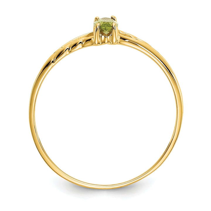 Lovely Rita's Ring 14k Yellow Gold Polished Peridot Birthstone Ring