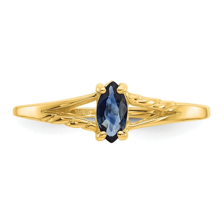 Lovely Rita's Ring 14k Yellow Gold Polished Sapphire Birthstone Ring