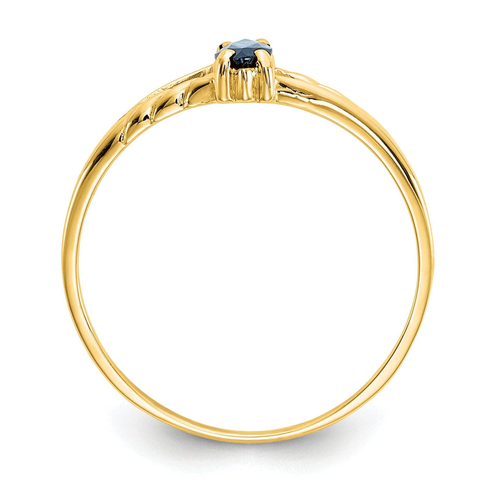 Lovely Rita's Ring 14k Yellow Gold Polished Sapphire Birthstone Ring