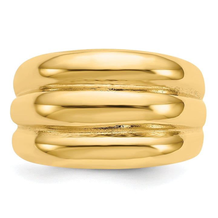Lovely Rita's Ring 14k Yellow Gold Polished Scalloped Dome Ring