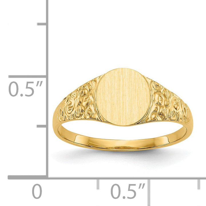 Lovely Rita's Ring 14k Yellow Gold Polished Signet Ring