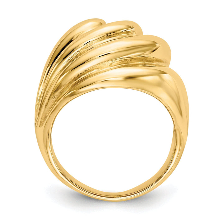 Lovely Rita's Ring 14k Yellow Gold Polished Swirl Dome Ring