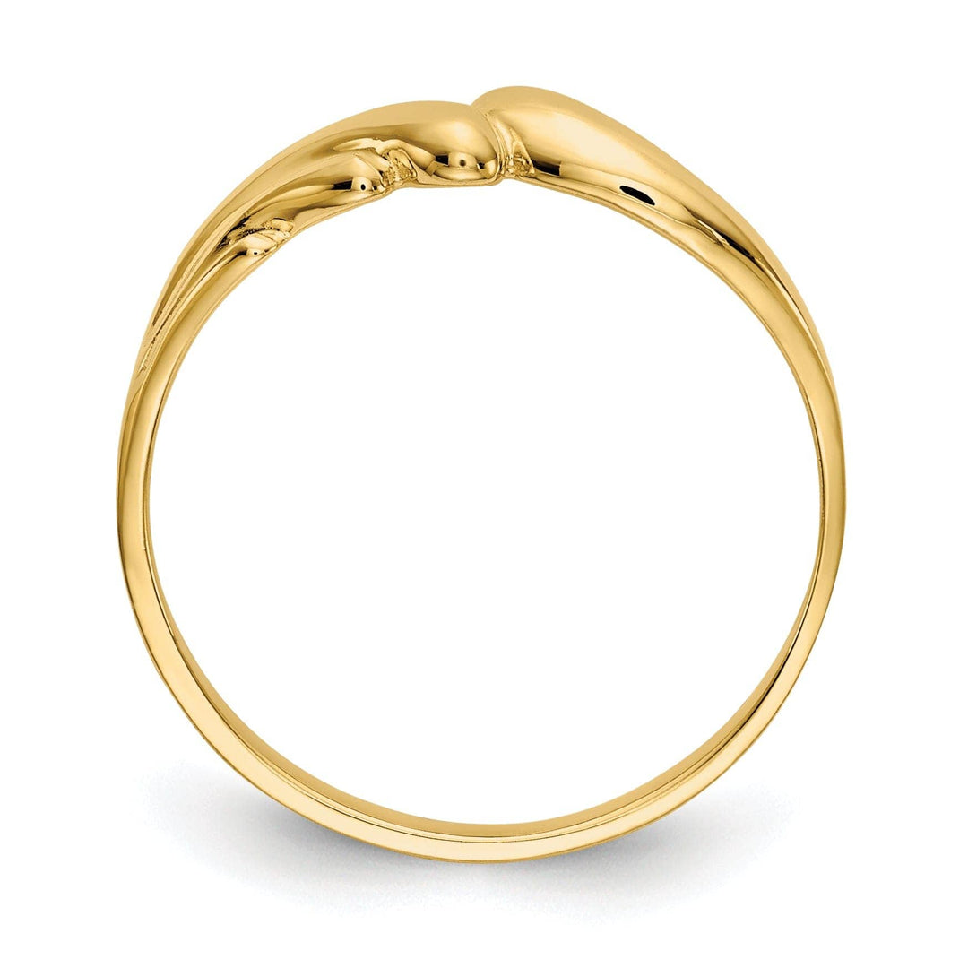 Lovely Rita's Ring 14k Yellow Gold Polished Swirl Dome Ring