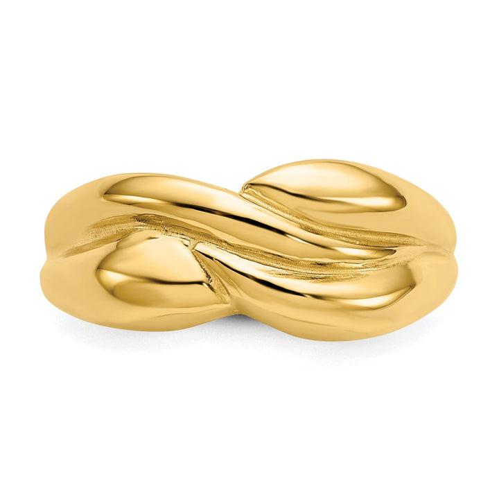Lovely Rita's Ring 14k Yellow Gold Polished Twisted Dome Ring