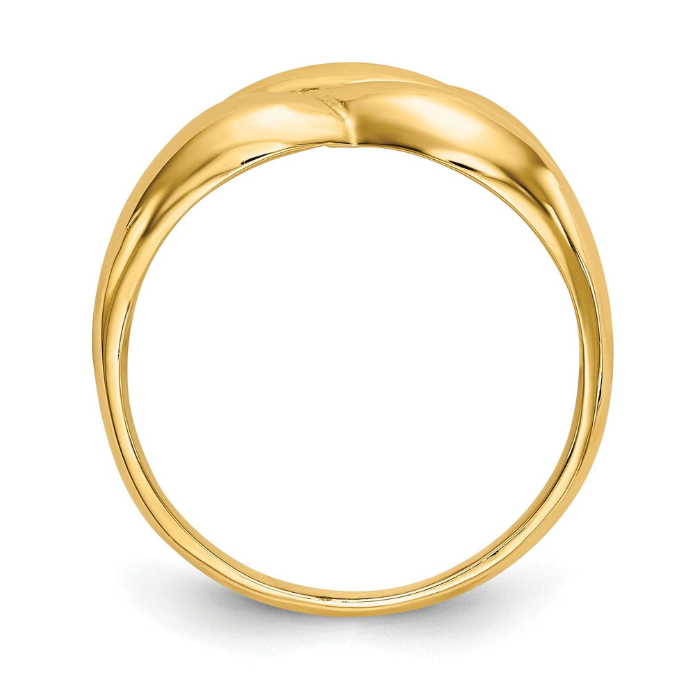 Lovely Rita's Ring 14k Yellow Gold Polished Twisted Dome Ring