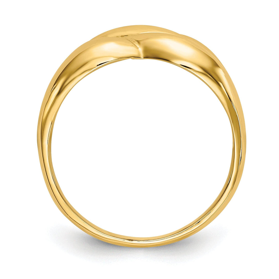 Lovely Rita's Ring 14k Yellow Gold Polished Twisted Dome Ring