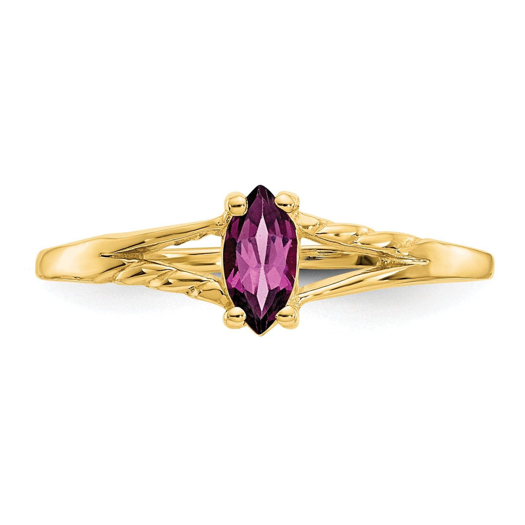 Lovely Rita's Ring 14k Yellow Gold Rhodilite Garnet Birthstone Ring