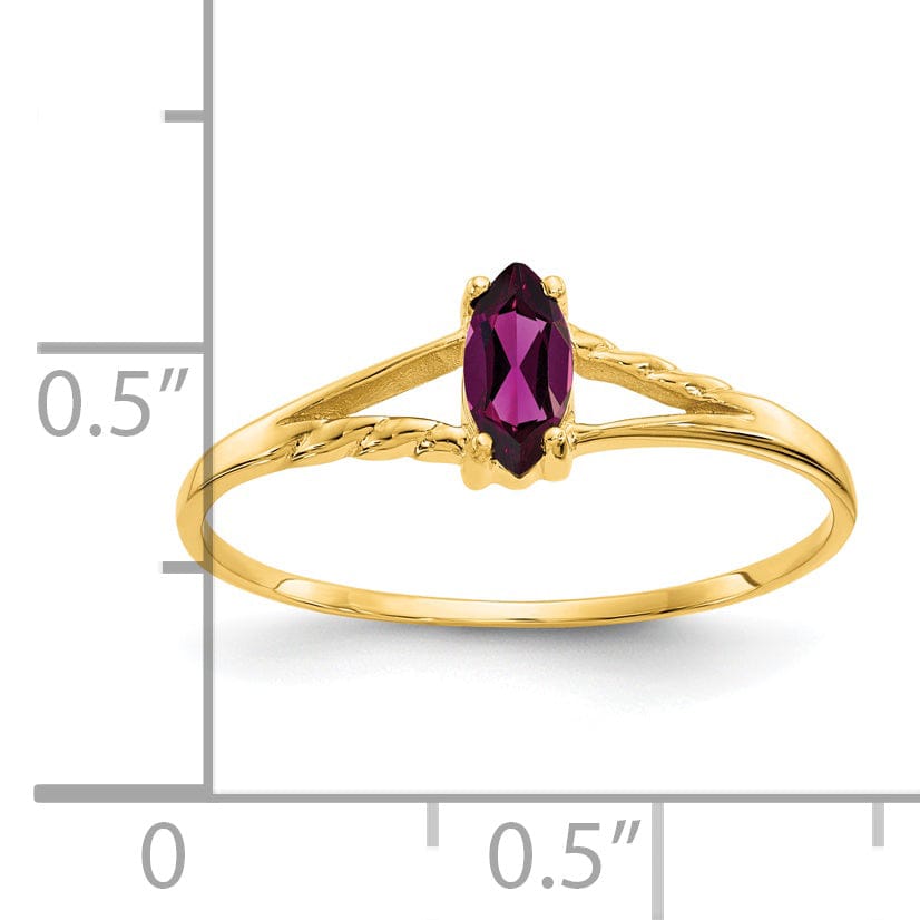Lovely Rita's Ring 14k Yellow Gold Rhodilite Garnet Birthstone Ring