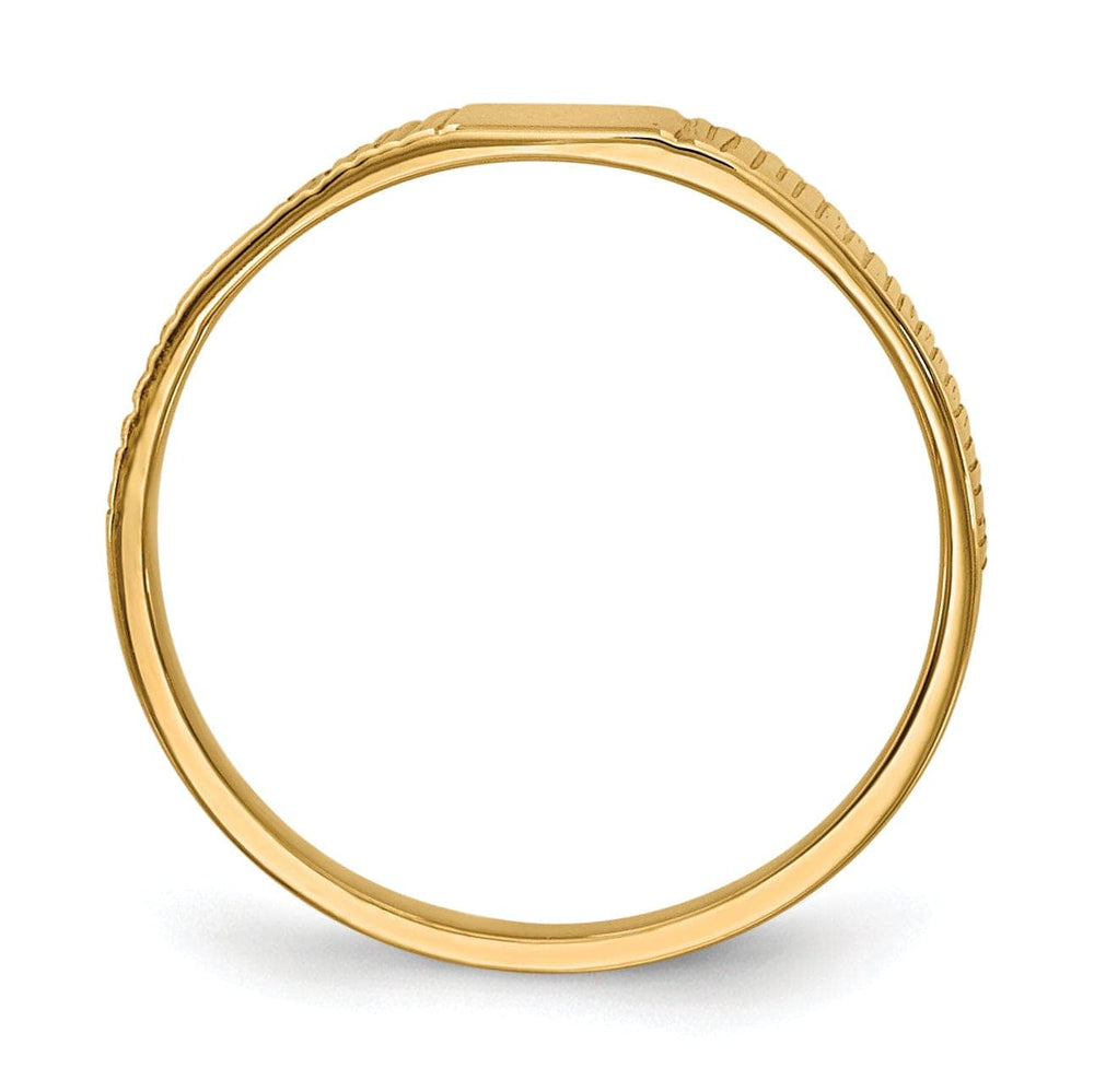 Lovely Rita's Ring 14k Yellow Gold Ridged Baby Children's Ring