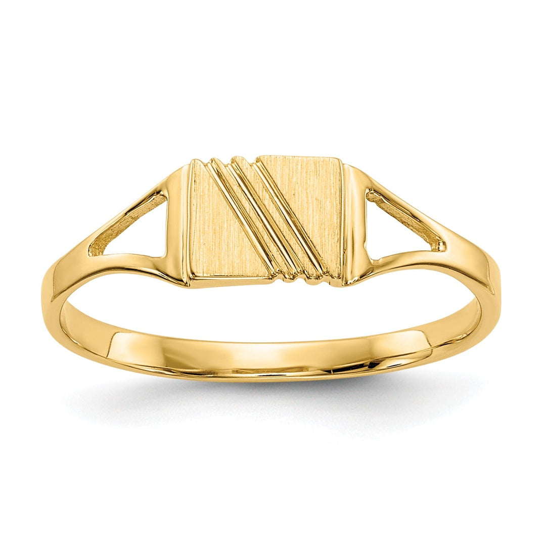 Lovely Rita's Ring 14k Yellow Gold Satin Children's Ring