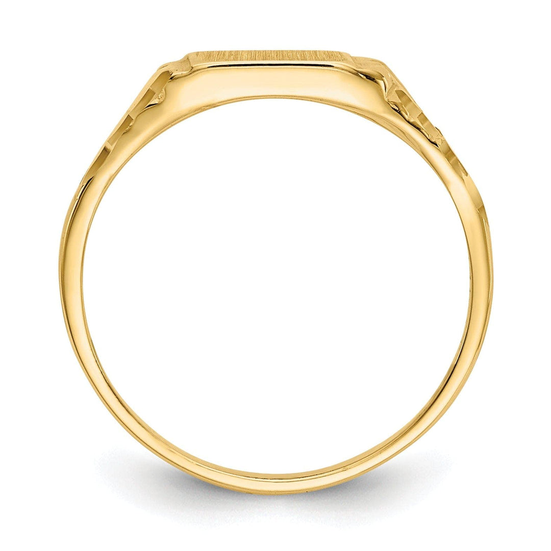 Lovely Rita's Ring 14k Yellow Gold Signet Children's Ring