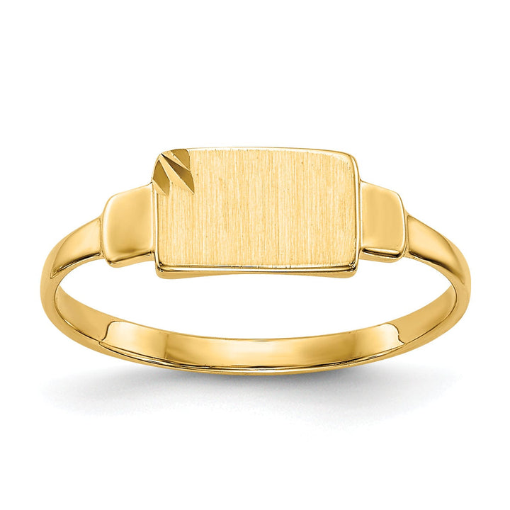 Lovely Rita's Ring 14k Yellow Gold Signet Children's Ring