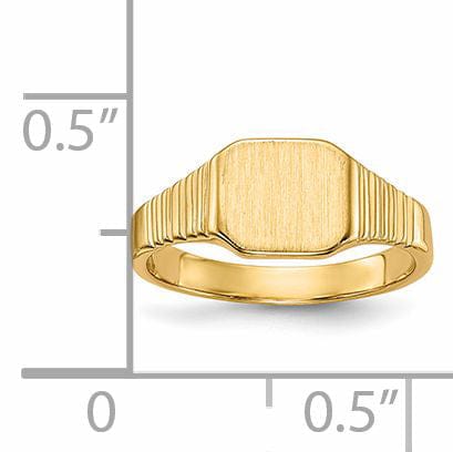 Lovely Rita's Ring 14k Yellow Gold Signet Children's Ring