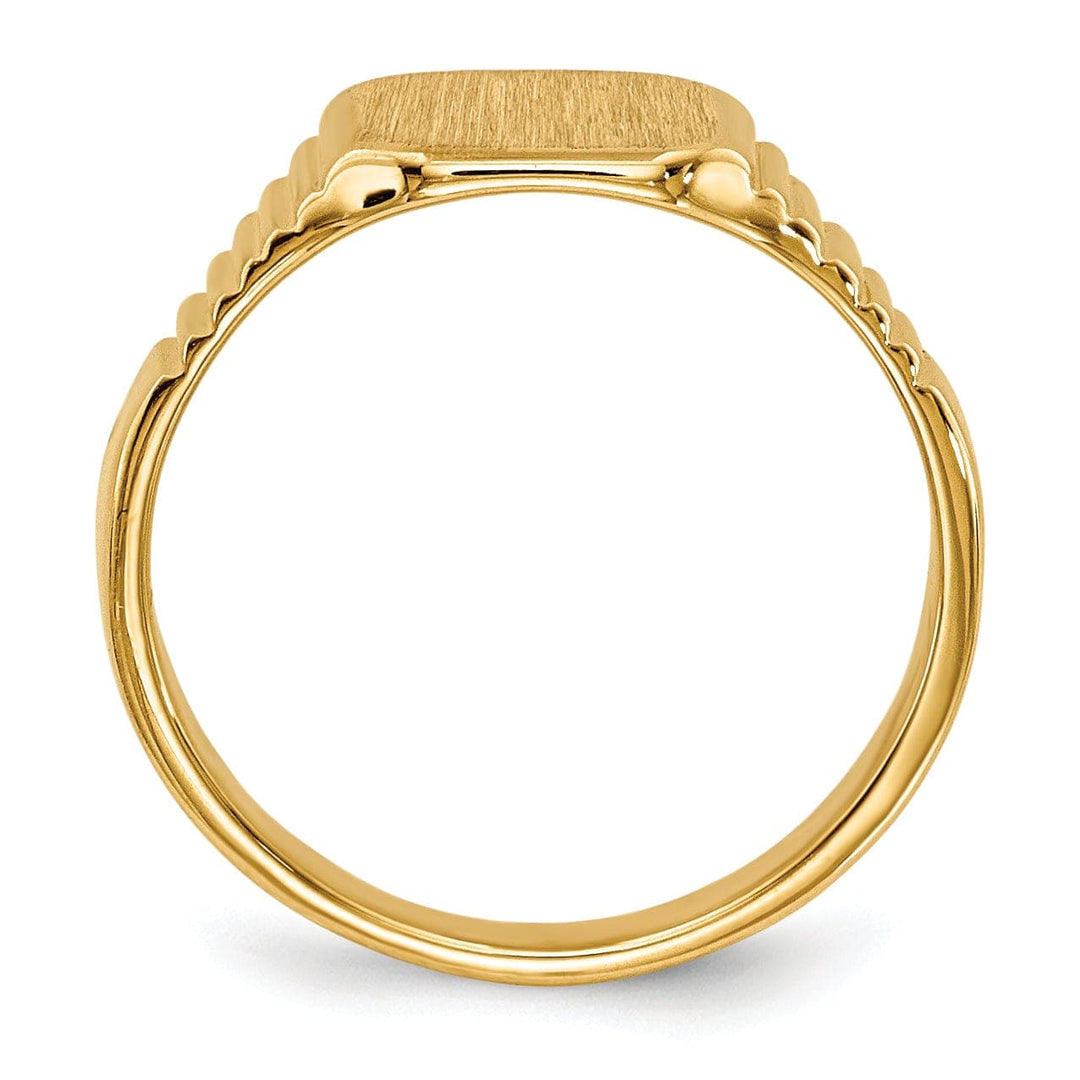 Lovely Rita's Ring 14k Yellow Gold Signet Children's Ring
