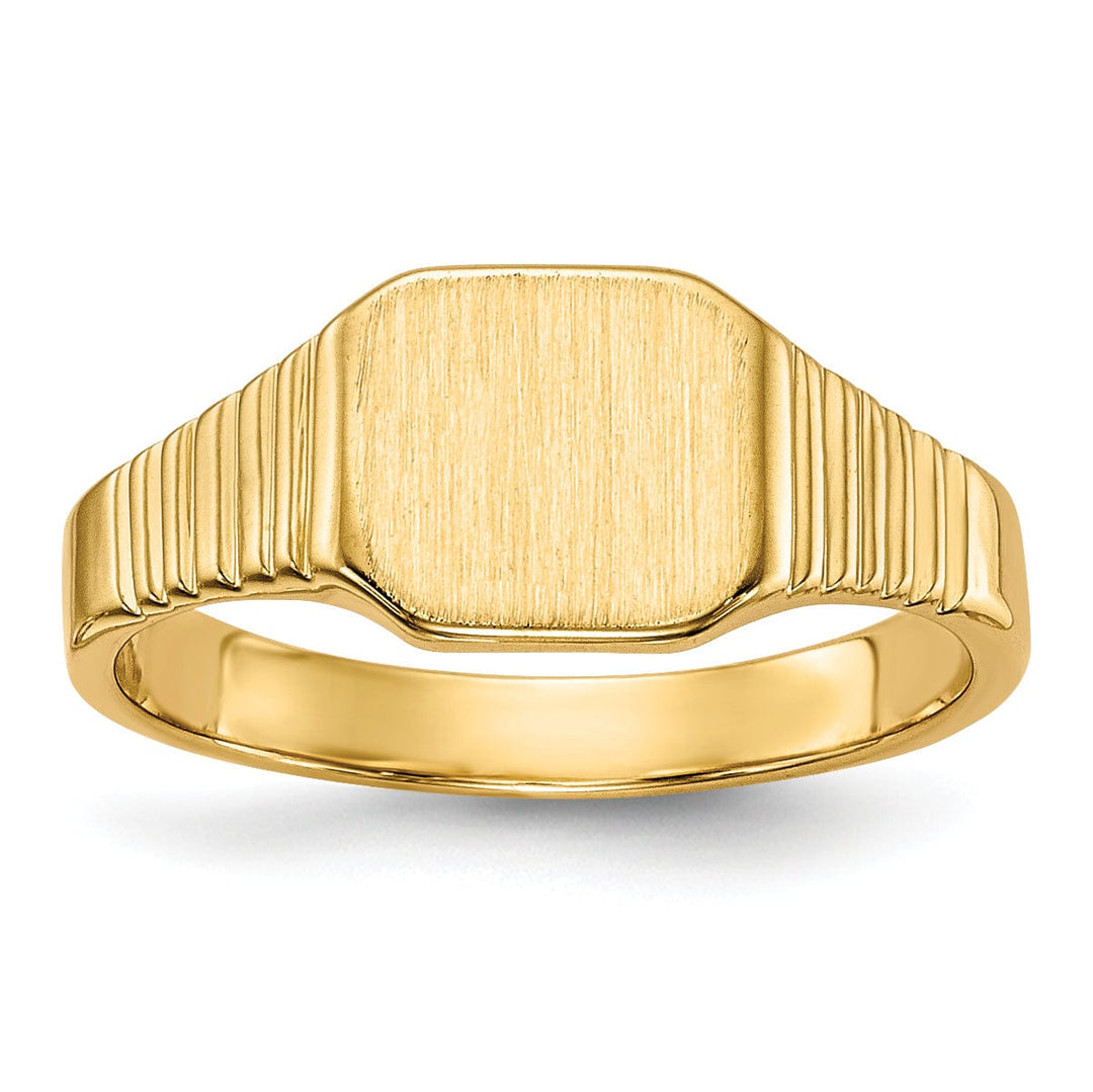 Lovely Rita's Ring 14k Yellow Gold Signet Children's Ring