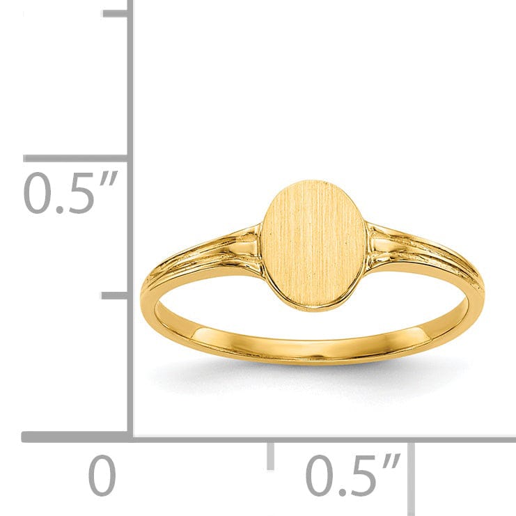 Lovely Rita's Ring 14k Yellow Gold Signet Children's Ring