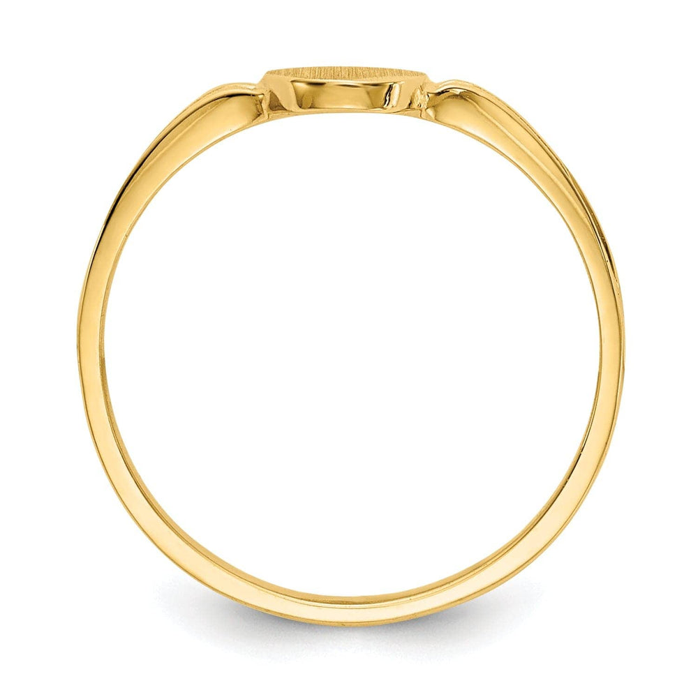 Lovely Rita's Ring 14k Yellow Gold Signet Children's Ring