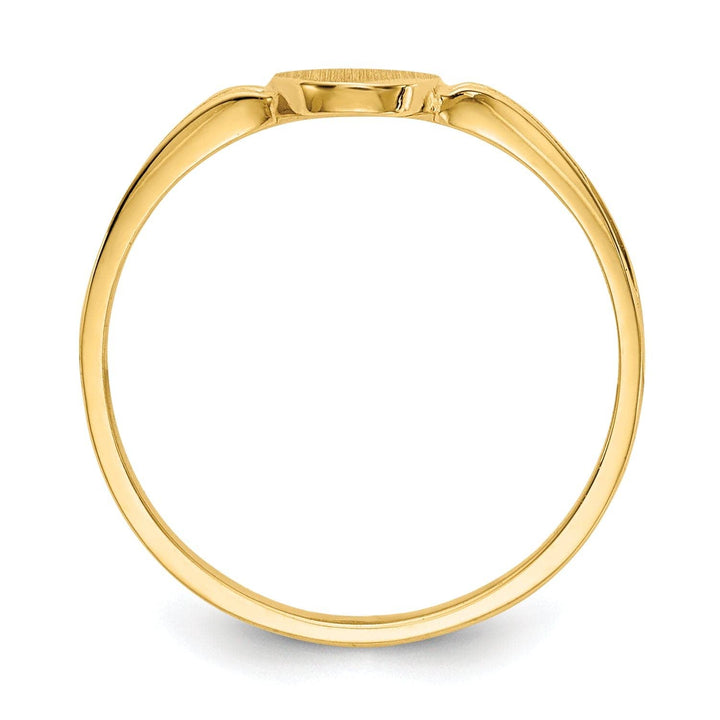 Lovely Rita's Ring 14k Yellow Gold Signet Children's Ring