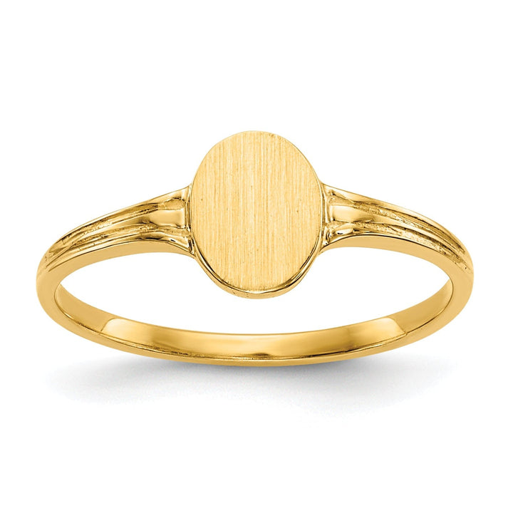 Lovely Rita's Ring 14k Yellow Gold Signet Children's Ring