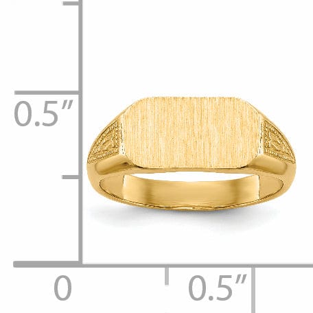 Lovely Rita's Ring 14k Yellow Gold Signet Children's Ring