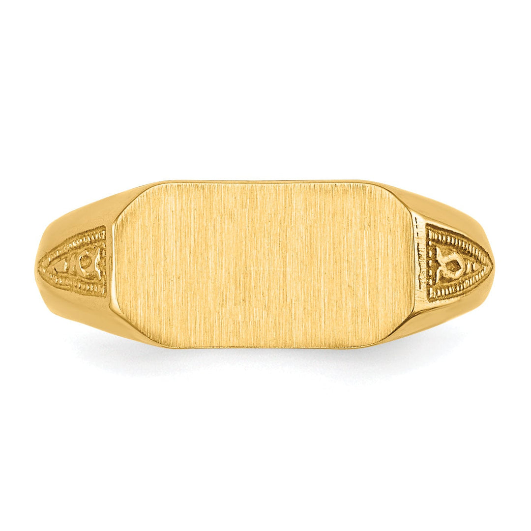 Lovely Rita's Ring 14k Yellow Gold Signet Children's Ring