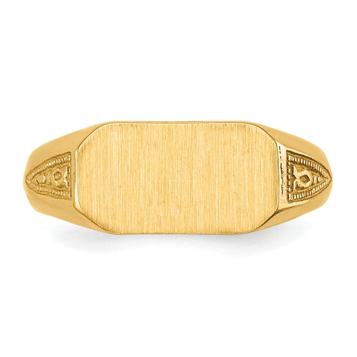 Lovely Rita's Ring 14k Yellow Gold Signet Children's Ring