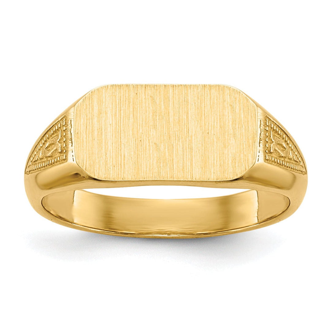 Lovely Rita's Ring 14k Yellow Gold Signet Children's Ring