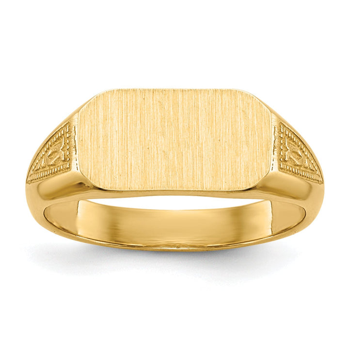Lovely Rita's Ring 14k Yellow Gold Signet Children's Ring