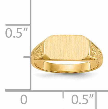 Lovely Rita's Ring 14k Yellow Gold Signet Children's Ring