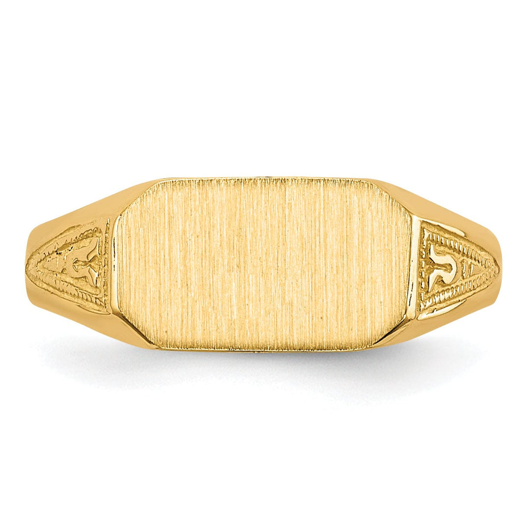 Lovely Rita's Ring 14k Yellow Gold Signet Children's Ring