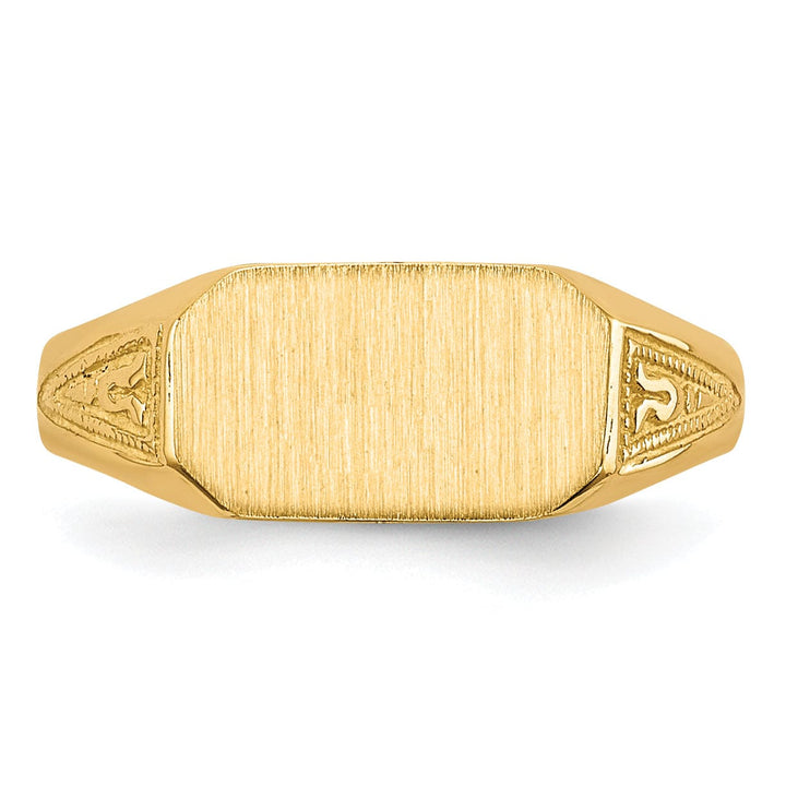 Lovely Rita's Ring 14k Yellow Gold Signet Children's Ring