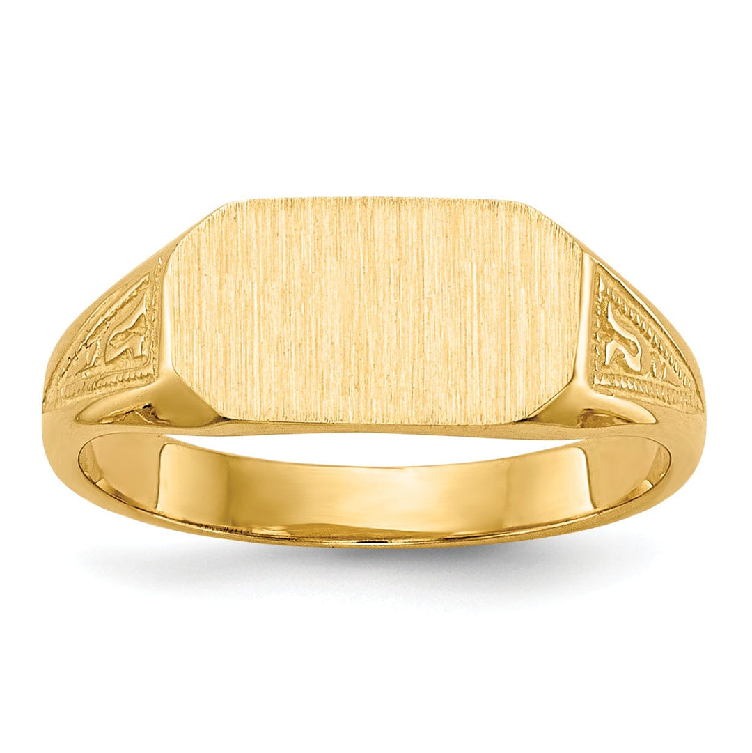 Lovely Rita's Ring 14k Yellow Gold Signet Children's Ring