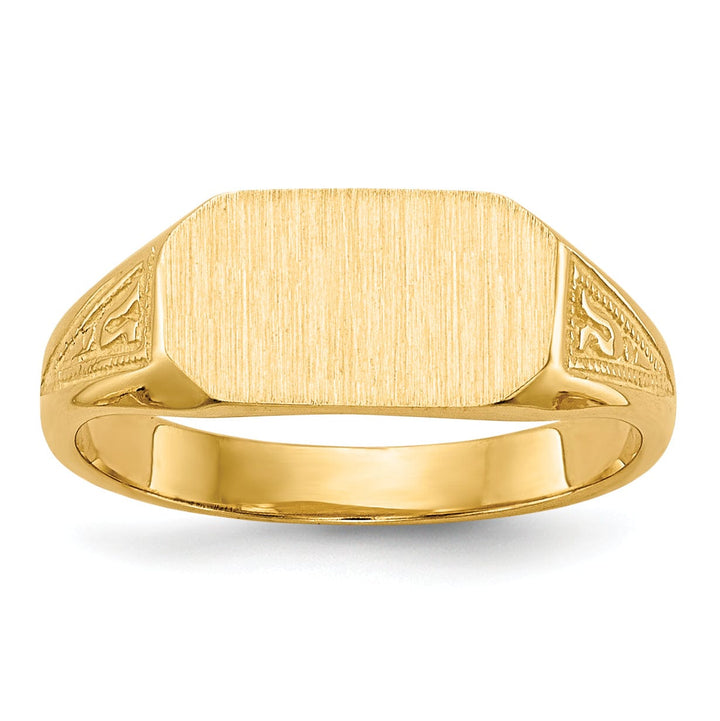 Lovely Rita's Ring 14k Yellow Gold Signet Children's Ring